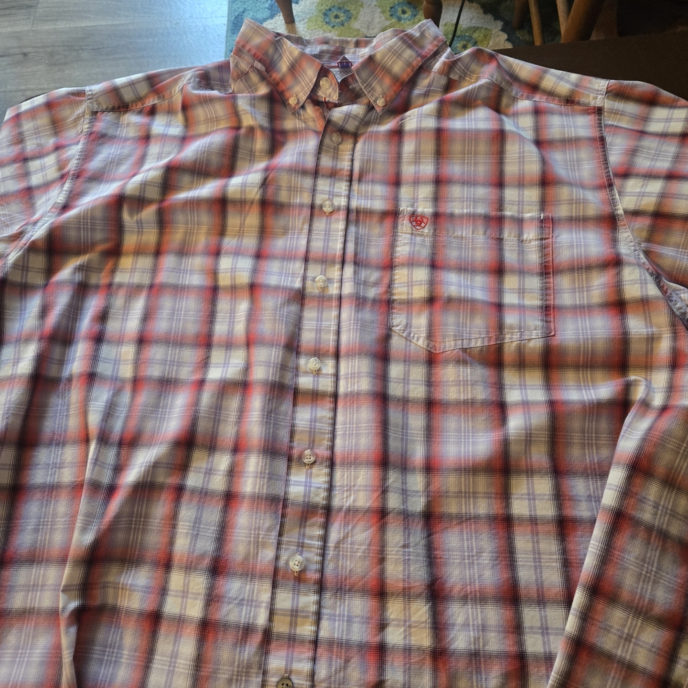 Ariat Men's Multicolor Plaid Button Down Shirt